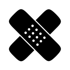 medical plaster icon vector on white background