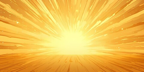 Obraz premium sunburst light with comic art style background