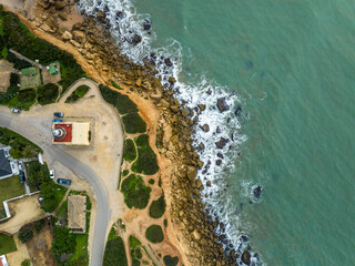 Faro de Cabo Roche en Conill de la Frontera, Cadiz, Andalucia