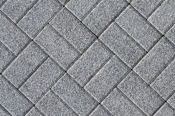 gray paving decorative stone tiles top view