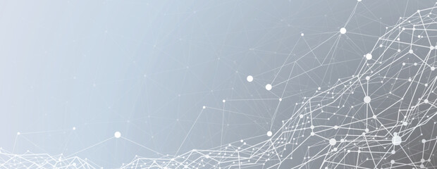 Neural network and artificial intelligence abstract background