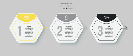 Timeline chart business infographic template.
