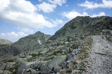 Landscape of Rila Mountain near Kalin peak, Bulgaria