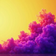 Fototapeta premium Intense purple smoke clouds, dynamic and vibrant , graphic, energy, mist