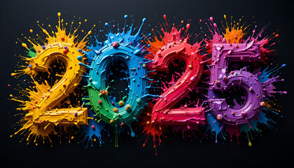 Happy Holi 2025 Celebration Banner with Colorful 3D Paint Clouds and Splashes. holi card, happy holi, happy holi banner, happy holi tex, banner design of holi, colorful festive, holi festival, indian 
