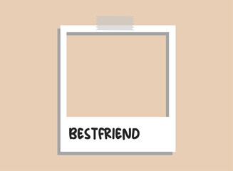 Illustration of an Aesthetic Polaroid Frame