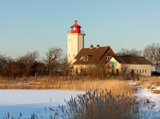 Lighthouse of Westermarkelsdorf, Fehmarn Island, Germany