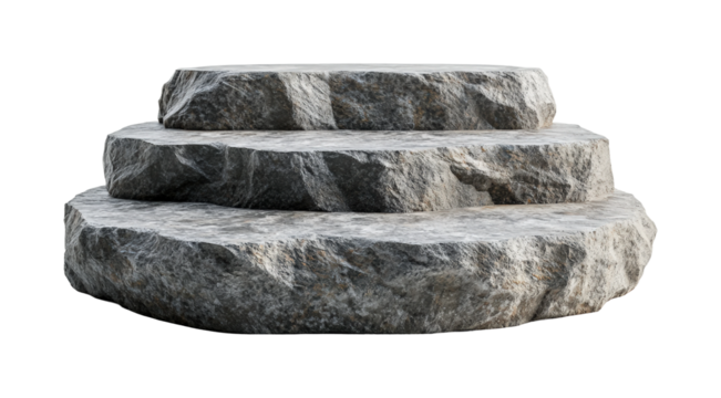 Rock formation display outdoor nature model isolated on transparent background, png