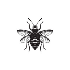 Bug icon vector symbol design art illustration