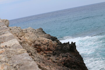 rocks and sea