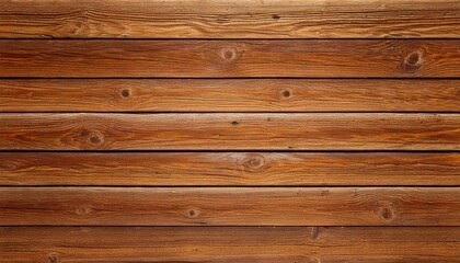 Fototapeta premium Rich brown horizontal wood planks background texture 