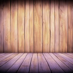 Naklejka premium Textured Wooden Wall with Natural Grain Pattern and Floor