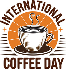 International Coffee Day T-shirt Design