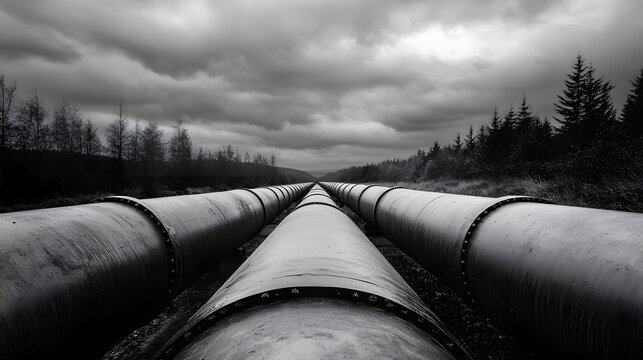 Machine learning algorithms predicting fluid leaks in industrial pipelines.