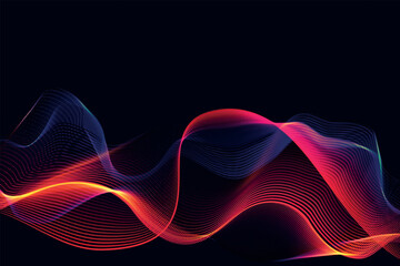 abstract background with red lines, Abstract Flowing Waves, abstract wave background with colourful lines, Abstract Data Wave Background with red blue black neon colour, abstract background with red, 