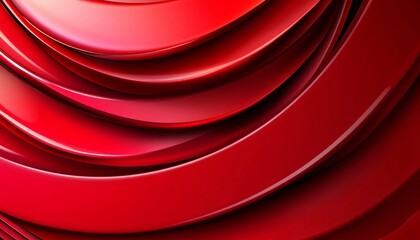 Fototapeta premium Dynamic Red Lines, Abstract Vibrant Background, Smooth Curves, Gradient Effect, Sharp Details