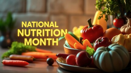 National Nutrition Month is a month dedicated to promoting healthy eating habits