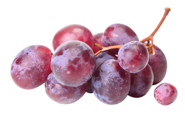 Red grape isolated on white background
