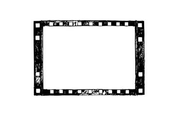 Moon monochrome hand drawn illustration