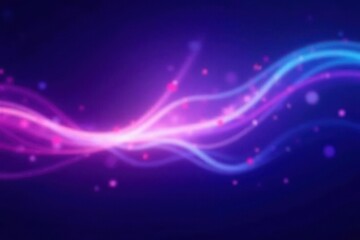 Obraz premium Blurred purple blue light trails, soft focus lines , peaceful, night, abstract