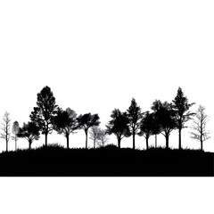 tree line silhouette
