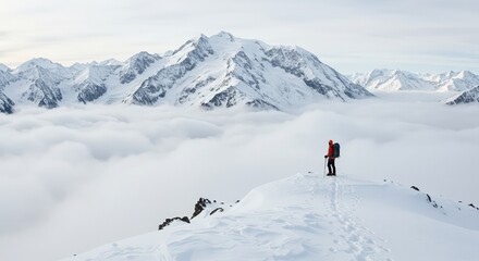 skiing in the mountains © xhuzz