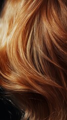 Naklejka premium Closeup of Stunning Reddish-Brown Hair