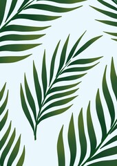 leaves background . Gift paper pattern with leaves, print for gift bags with leaves, print for bed linen with leaves, illustration for postcards