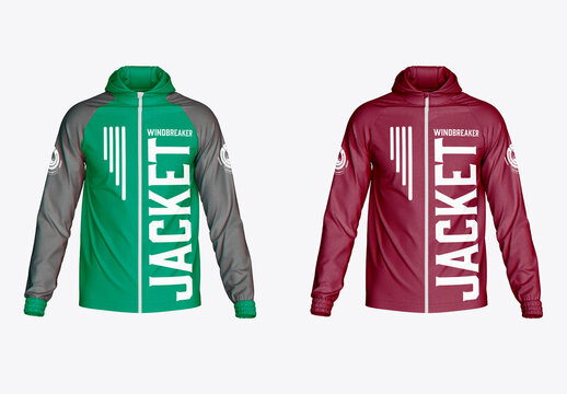 Windbreaker Jacket Mockup