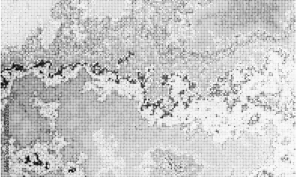 Poster Vector halftone texture overlay abstract splattered background.