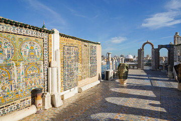 La medina di Tunisi, Patrimonio dell'umanità,UNESCO, intrico di vicoli animati da negozi di spezie e artigianato, nasconde alcuni edifici di grande pregio storico ed architettonico,Tunisi city,, Tunis