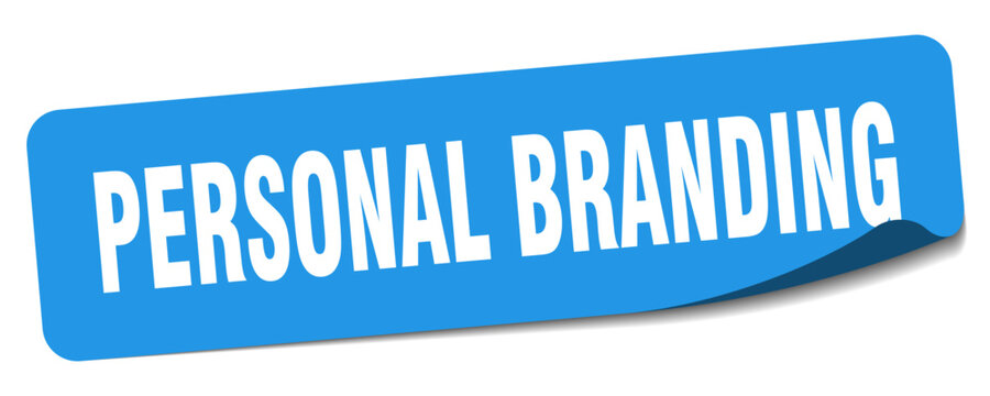 personal branding sticker. personal branding label