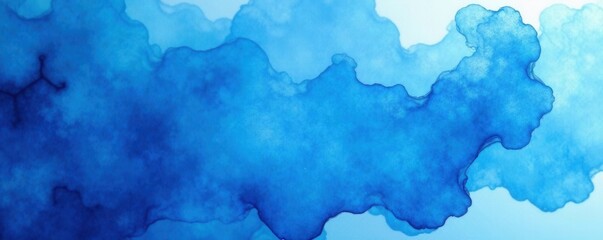 Obraz premium Deep blue abstract watercolor texture, perfect for backgrounds , marketing, stylish