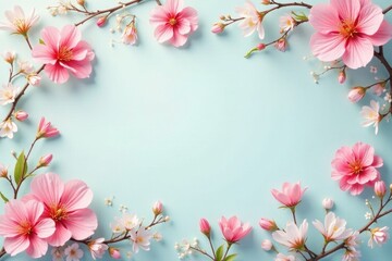 Obraz premium Delicate blossom floral seamless pattern, pastel hues, blossom pattern, bloom, flowers