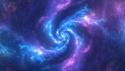 Fototapeta premium Abstract blue and purple wave with sparkling particles against a dark background creating a dynamic and ethereal visual perfect for modern designs and technology-themed projects