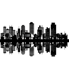 Obraz premium buildings silhouette