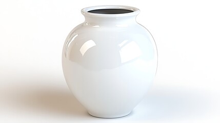 Elegant white vase display
