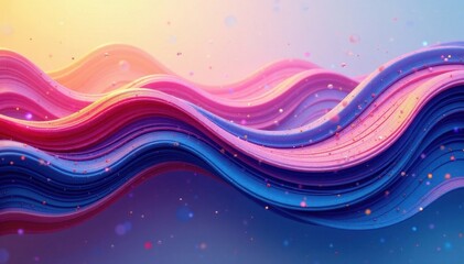 Fluid, dynamic abstract lines forming wave patterns , swirl, smooth