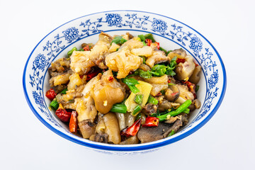 A bowl of spicy beef tendon