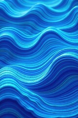Funny blue striped wave pattern, abstract art background , digital, lines, illustration