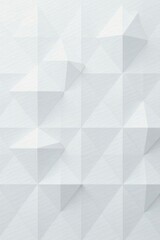 Obraz premium Geometric white triangle and square grid, abstract texture, seamless, optical, modern