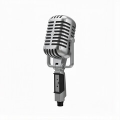 Fototapeta premium Professional studio recording vocal microphone - isolated on white