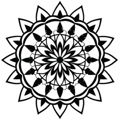 Intricate Circular GeometIllustrationric Pattern - Detailed Vector