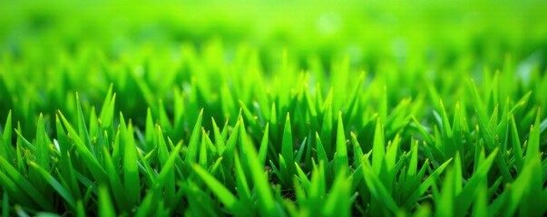 Obraz premium High-angle shot of a grassy surface, blades standing upright , image, visual