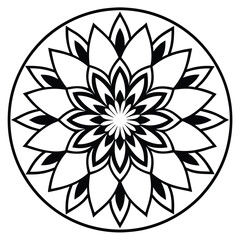 Intricate Circular GeometIllustrationric Pattern - Detailed Vector