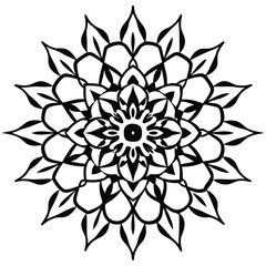 Intricate Circular GeometIllustrationric Pattern - Detailed Vector