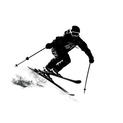 ski silhouette