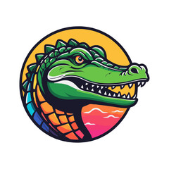 crocodile with a smile