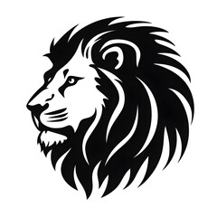 Fototapeta premium lion head silhouette