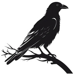 Obraz premium raven silhouette